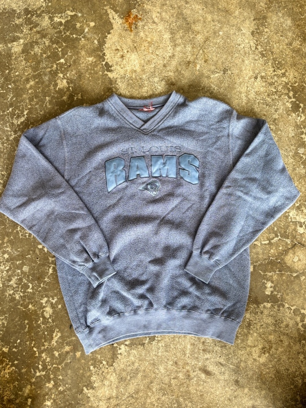 NFL Men's Blue St. Louis Rams V-Neck Sweater